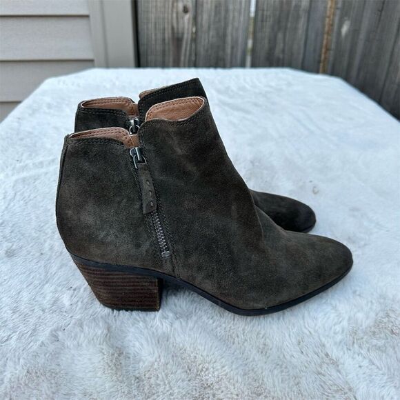 Frye Shoes - Frye Women's Judith Brown Suede Ankle Booties Size 8.5 Casual Zip